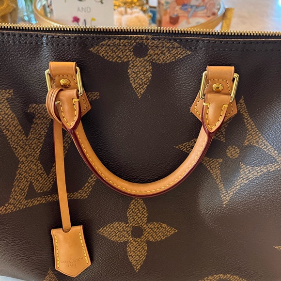 Giant reverse print monogram speedy 35 - Picture 6 of 14